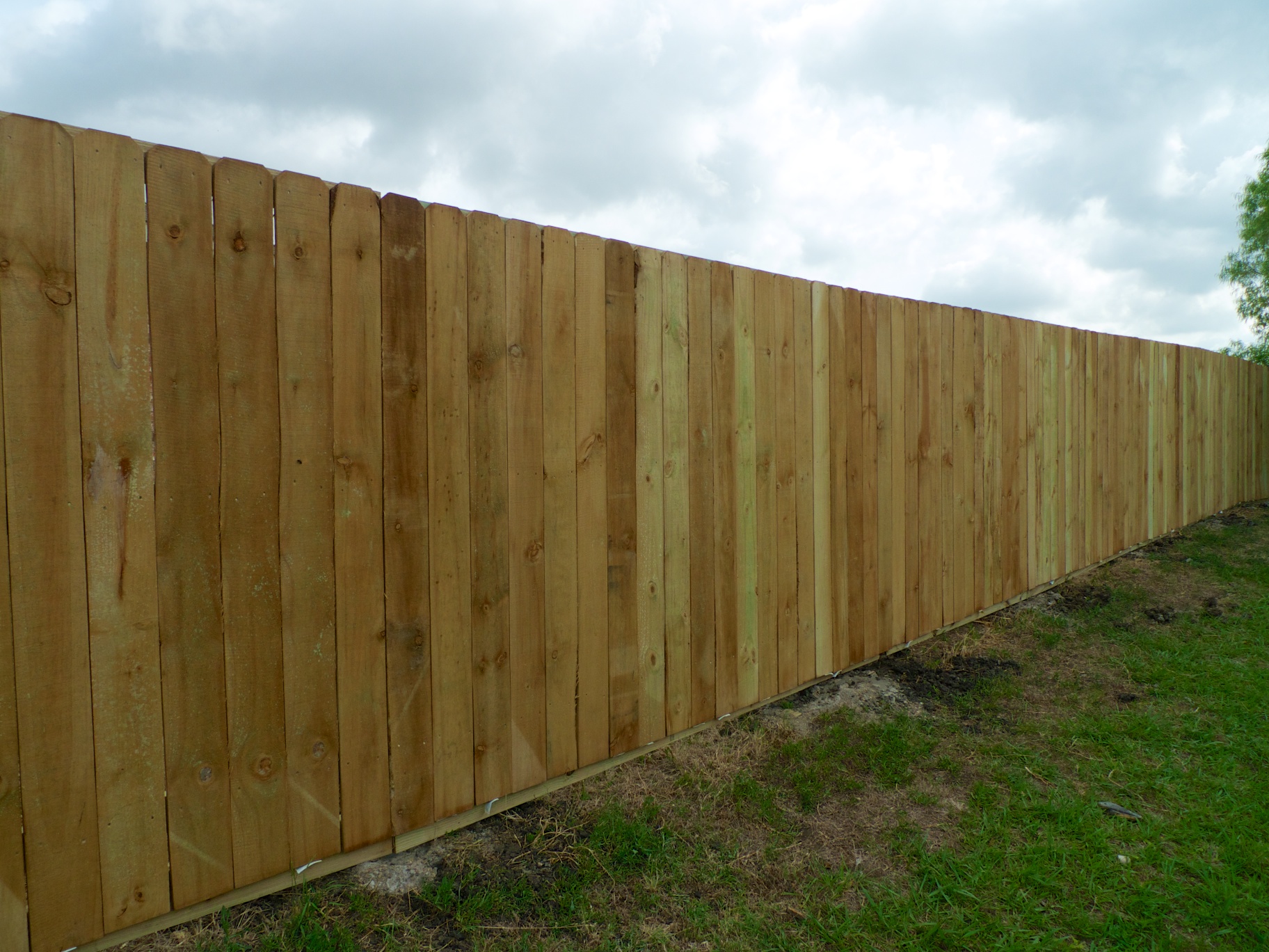 Celina Fence-today we finished a spruce side by side fence at a rent house in Celina.
